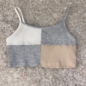 color-block tank top